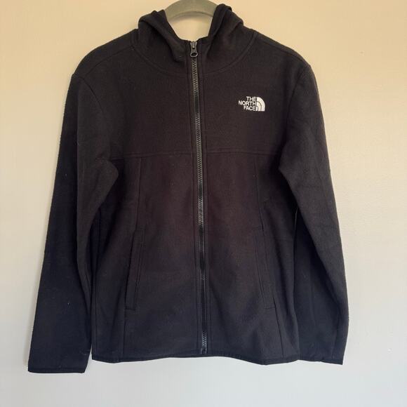 The North Face Glacier Zip Down Fleece in Black - Picture 2 of 6